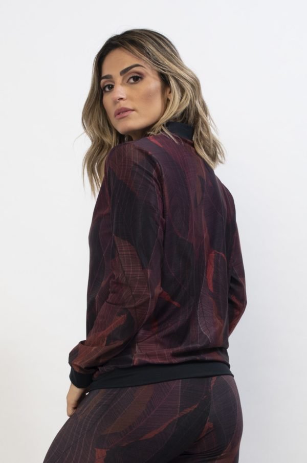Jaqueta Bomber Wish - Red Leaves - Imagem 3