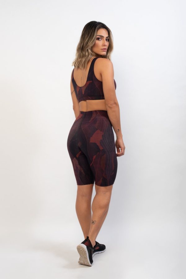 Bermuda Ciclista Wish - Red Leaves - Imagem 4