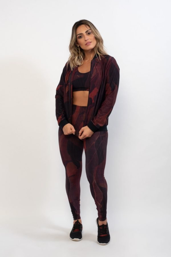 Jaqueta Bomber Wish - Red Leaves - Imagem 4