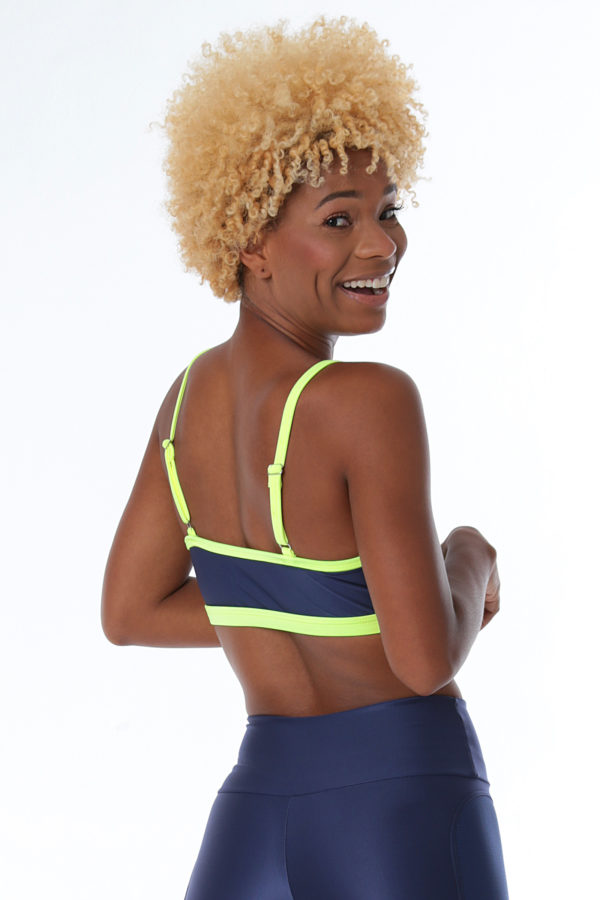 Top Color Block - Marinho com Amarelo - Imagem 5