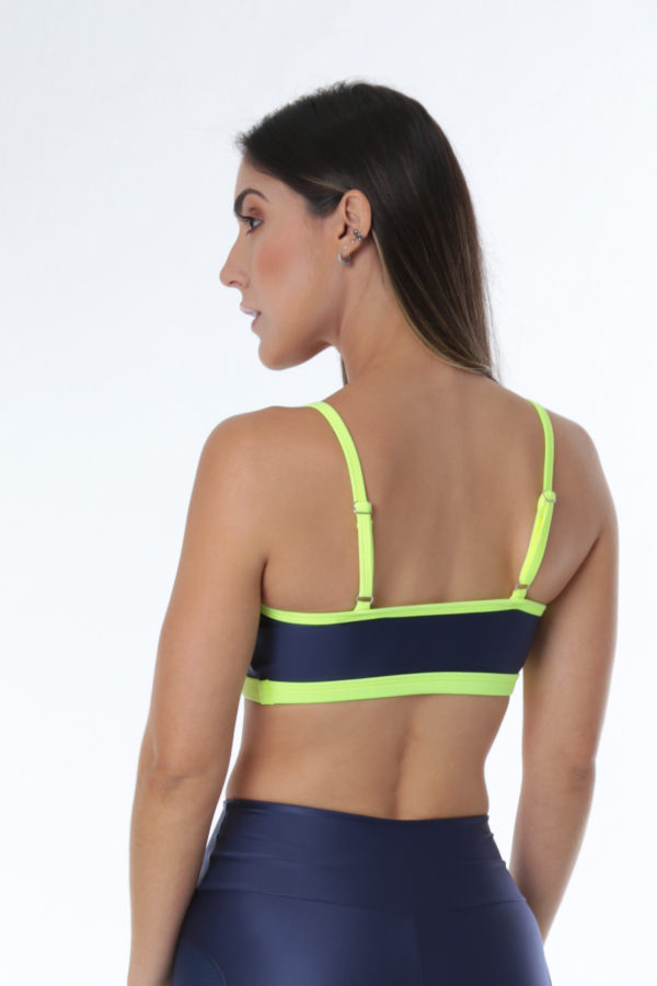 Top Color Block - Marinho com Amarelo - Imagem 4