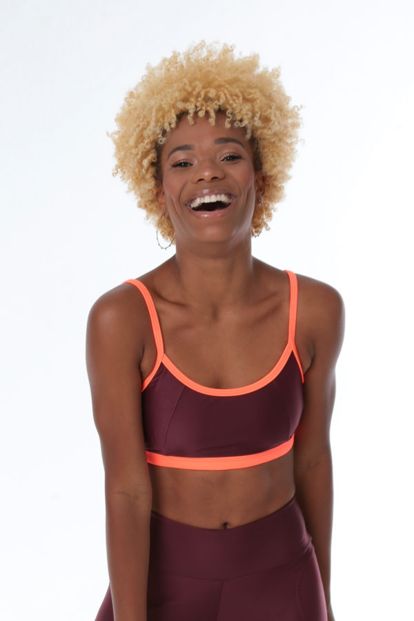 Top Color Block - Barolo com Laranja - Imagem 2