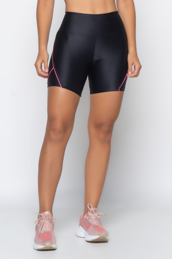 Bermuda Neon Vibes - Preto com Rosa - Imagem 2