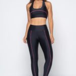 Legging Neon Vibes - Preto com Rosa