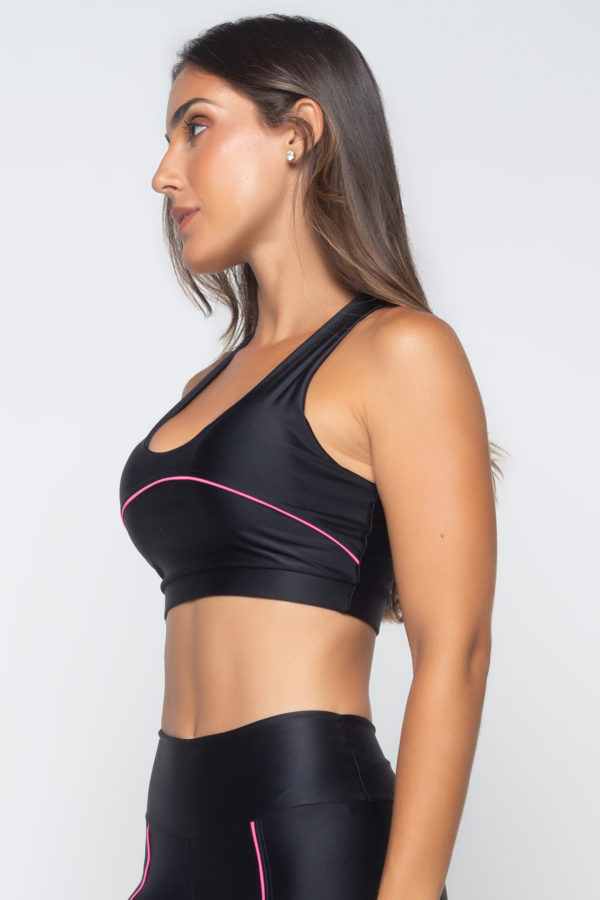 Top Neon Vibes -  Preto com Rosa - Imagem 6