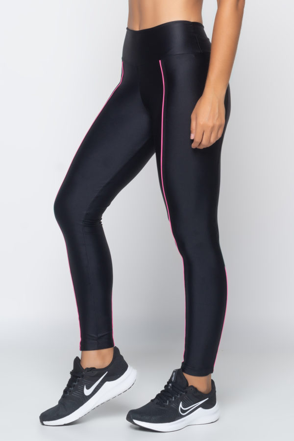Legging Neon Vibes - Preto com Rosa - Imagem 3