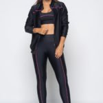 Jaqueta Bomber Neon Vibes - Preto com Rosa