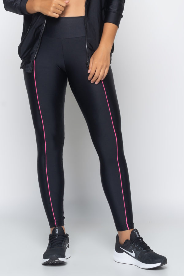 Legging Neon Vibes - Preto com Rosa - Imagem 6