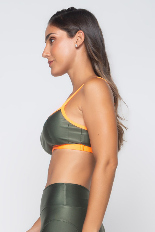 Top Color Block - Croco com Laranja - Imagem 2