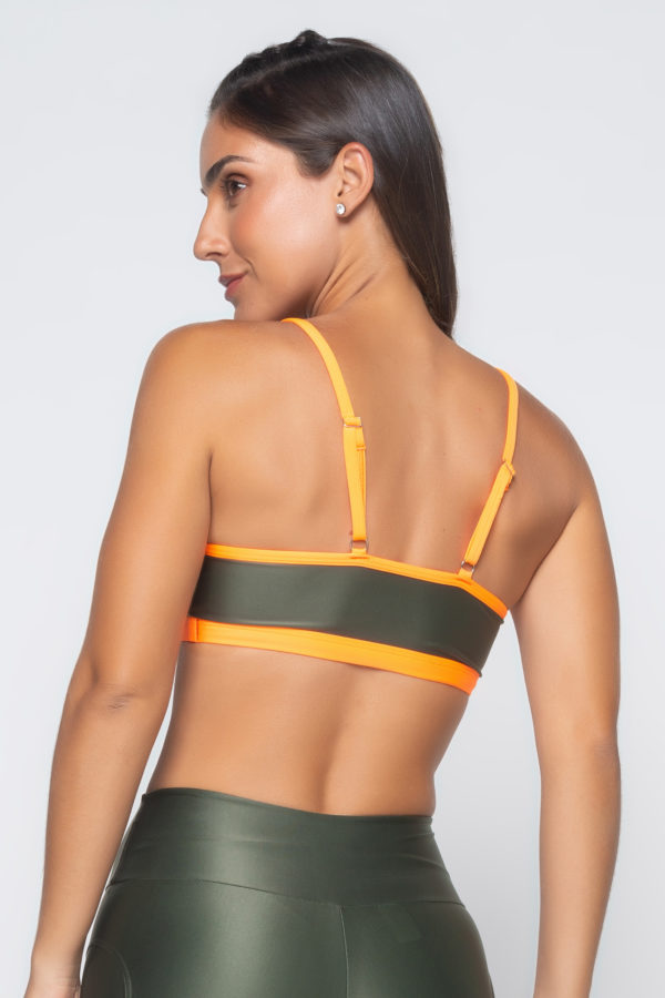 Top Color Block - Croco com Laranja - Imagem 3