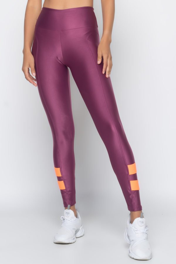 Legging Color Block - Viena com Laranja - Imagem 2