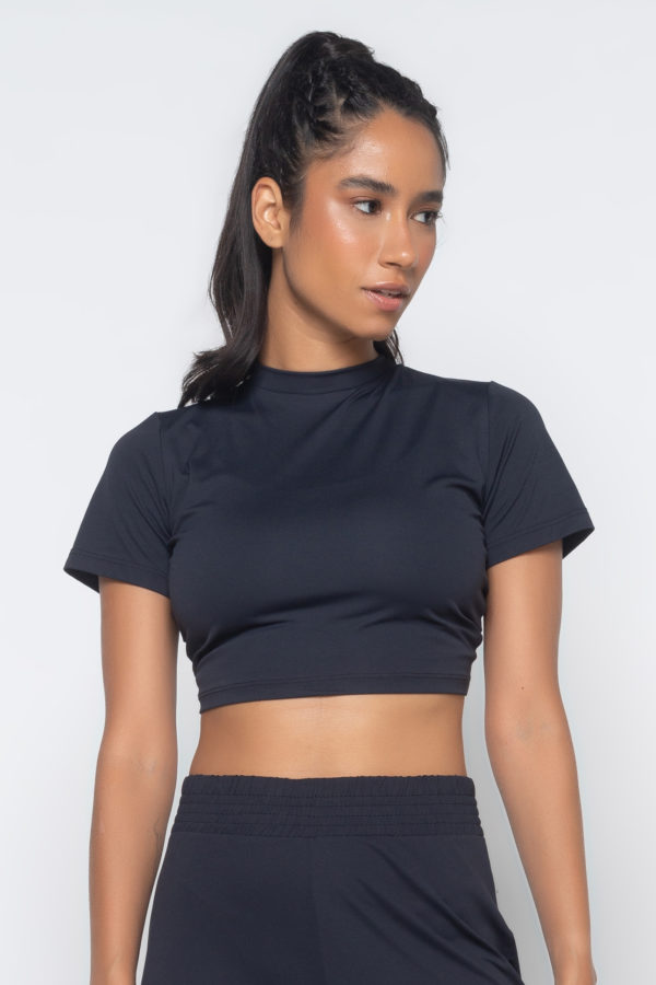 Cropped Franzido Drop - Preto - Imagem 3