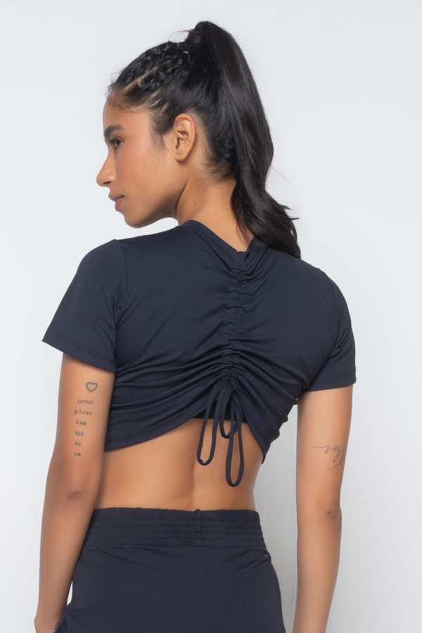 Cropped Franzido Drop - Preto - Imagem 2