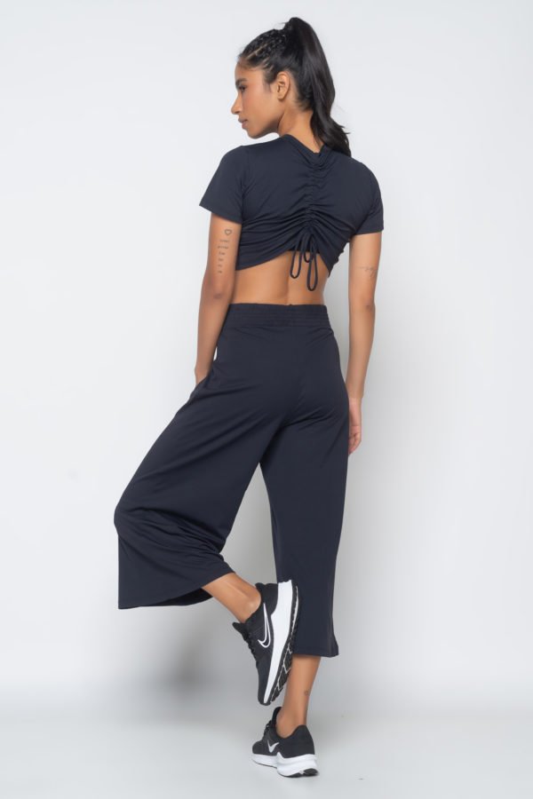 Calça Pantacourt Comfy - Preto - Imagem 5