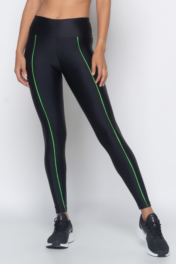 Legging Neon Vibes -  Preto com Verde - Imagem 2