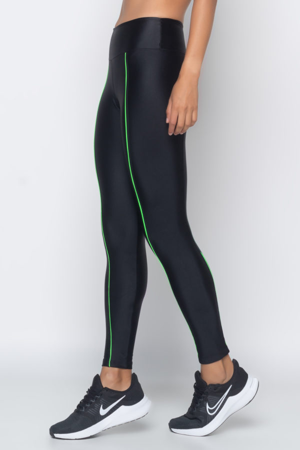 Legging Neon Vibes -  Preto com Verde - Imagem 3