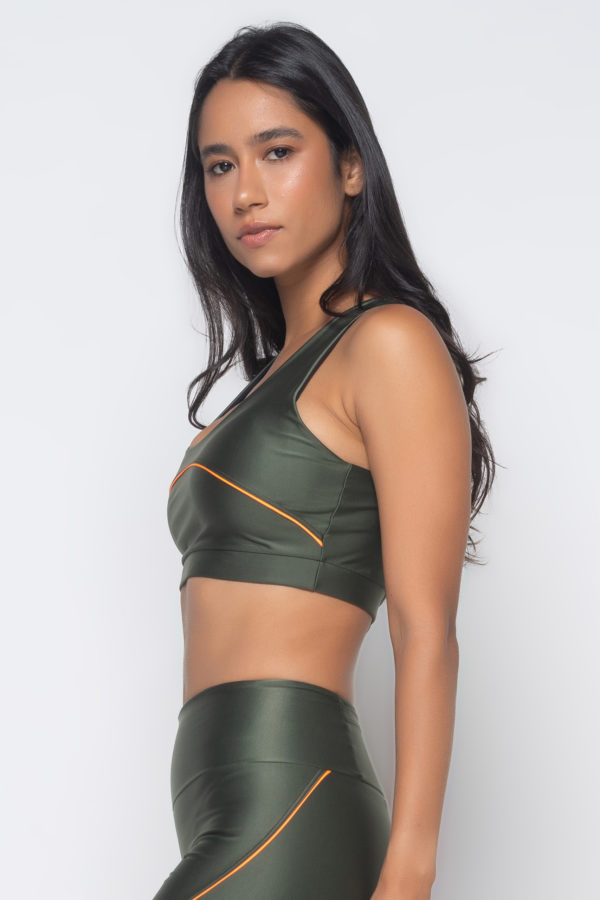 Top Neon Vibes -  Croco com Laranja - Imagem 2