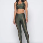 Legging Neon Vibes - Croco com Laranja