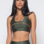 Top Neon Vibes -  Croco com Laranja