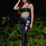 Legging Rainbow Bolso - Preto