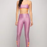 Legging Color Block - Melissa com Laranja
