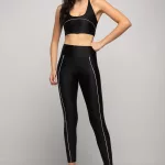 Legging Neon Vibes -  Preto com Branco