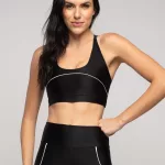 Top Neon Vibes - Preto com Branco
