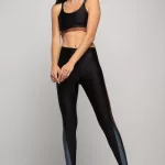 Legging Three - Preto / Bronze / Galáxia