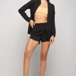 Short Havana Liso - Preto