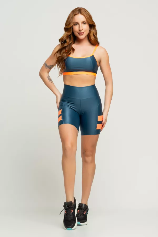 Top Color Block - Galáxia com Laranja - Imagem 7