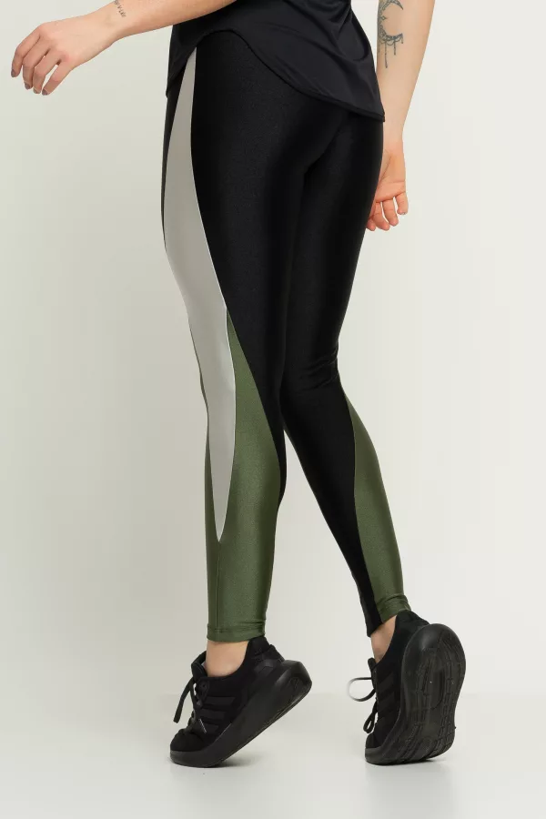 Legging Three - Preto / Cromo / Croco - Imagem 10