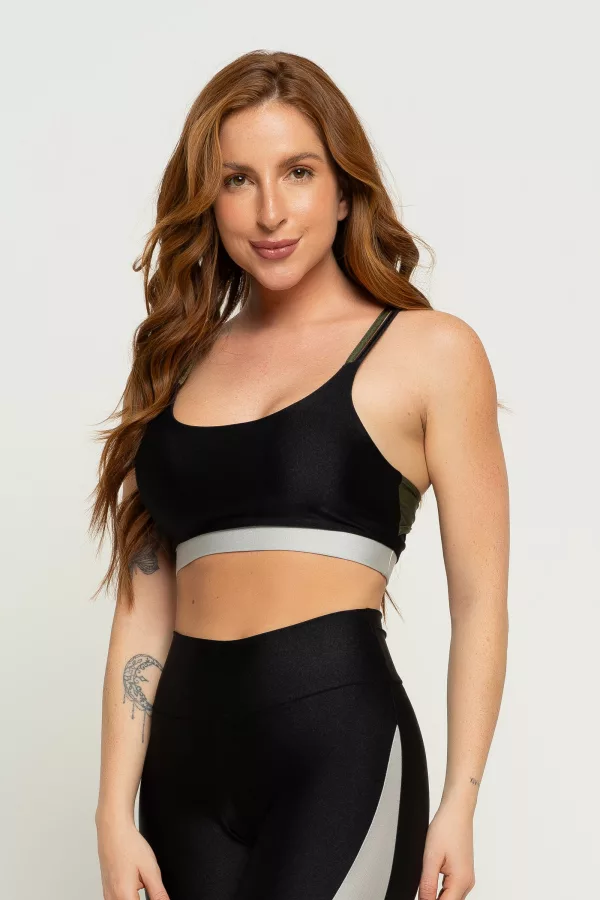 Top Three - Preto / Cromo / Croco - Imagem 2