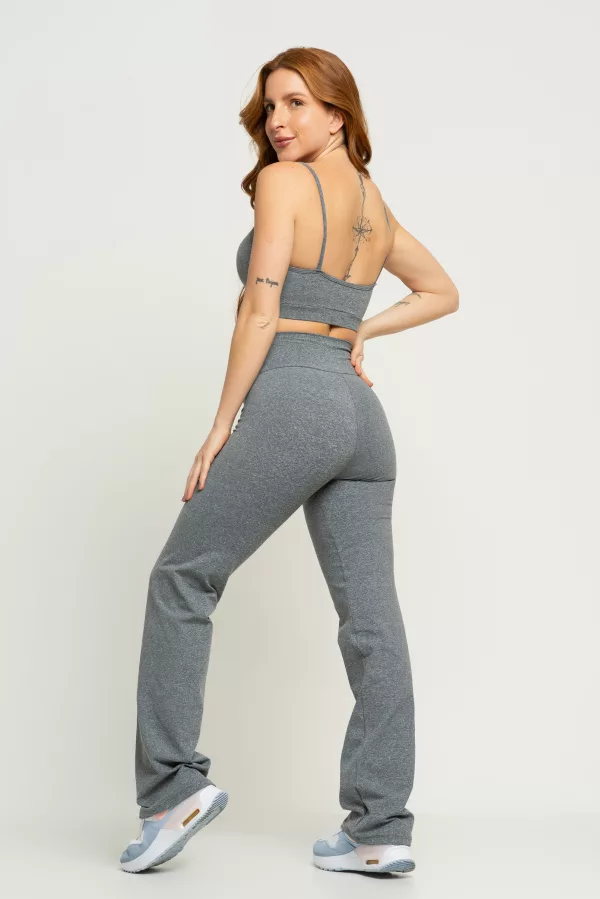 Calça Reta Comfort - Mescla - Imagem 6