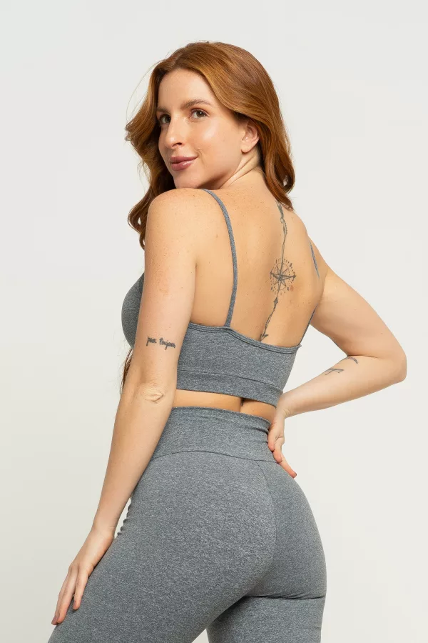 Top Strappy Bojo - Mescla - Imagem 2