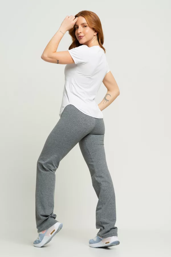 Calça Reta Comfort - Mescla - Imagem 8