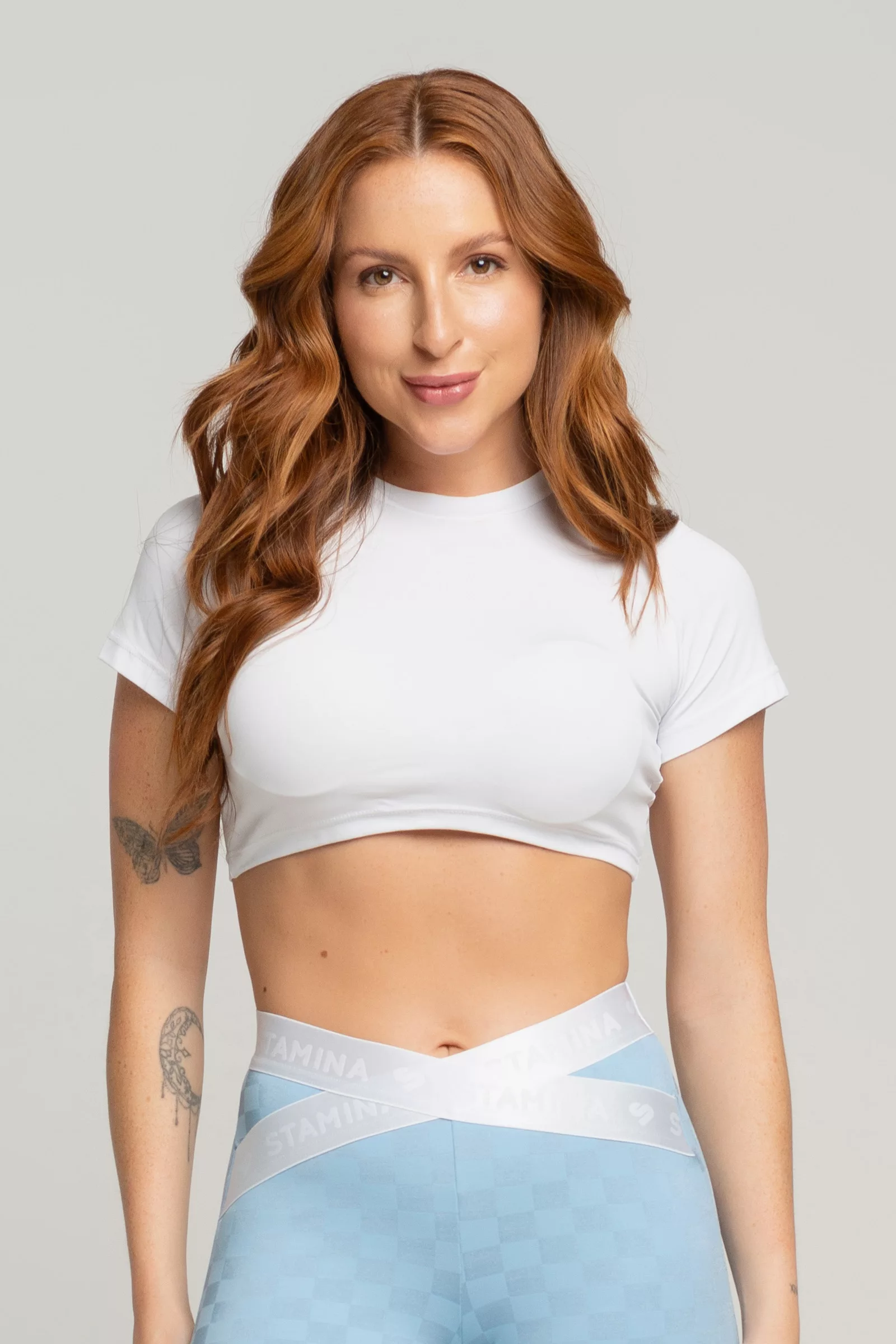 Compartilhado-430 Cropped Franzido Drop - Branco - Imagem 1