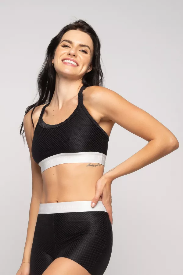 Top Dallas - Preto com Branco - Imagem 5