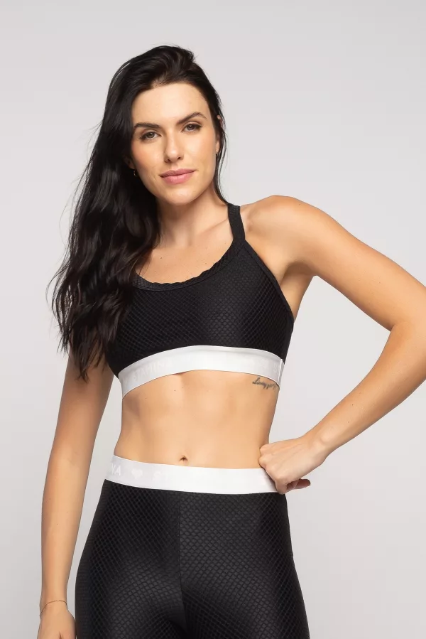 Top Dallas - Preto com Branco - Imagem 3