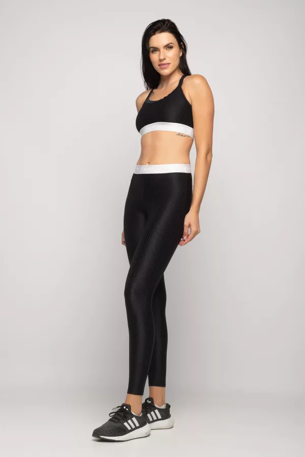 Legging Dallas -  Preto com Branco - Imagem 5