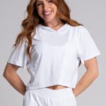 Cropped Drop com Capuz - Branco