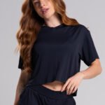 Cropped Drop com Capuz - Preto